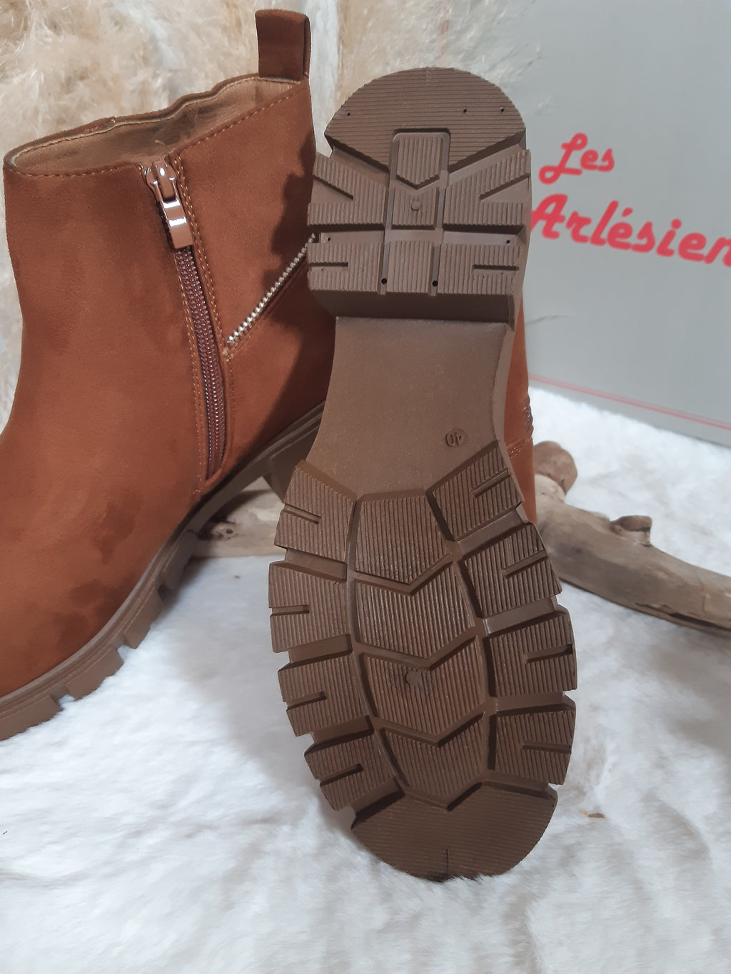 Bottines femme Camel