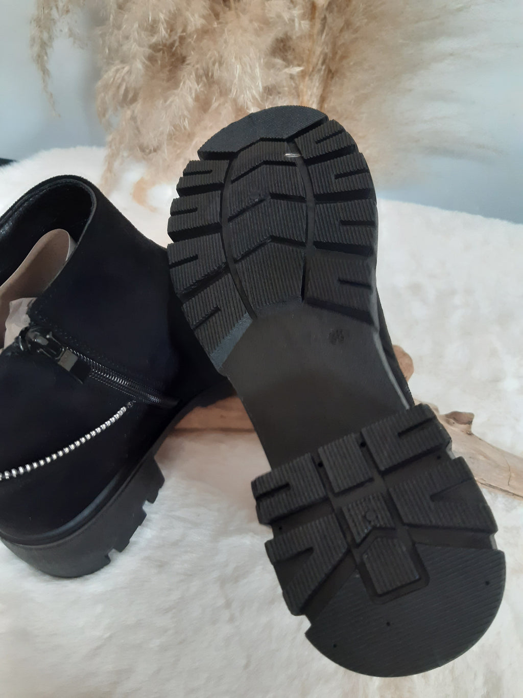 Bottines noires femme