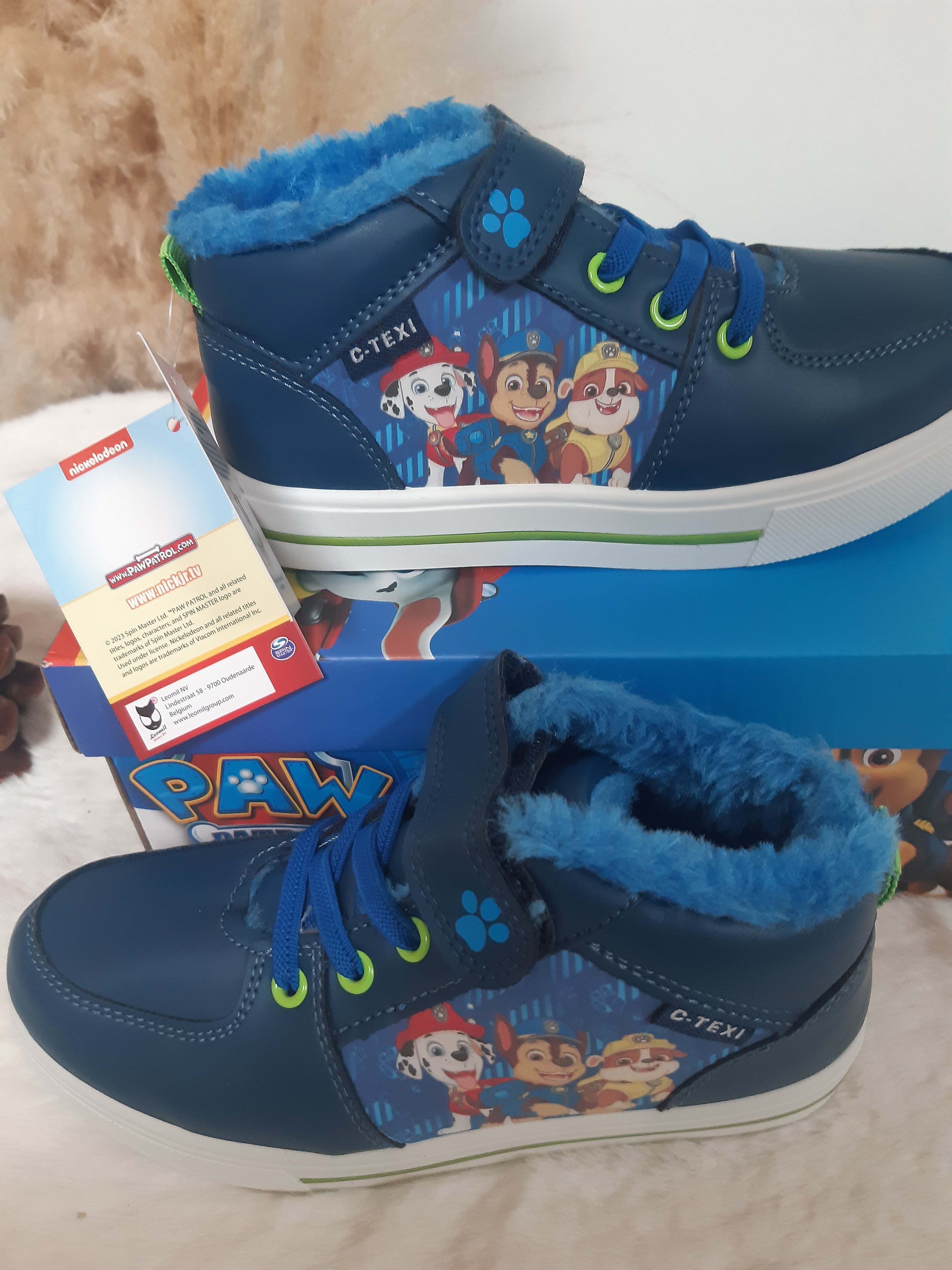 Baskets montantes fourrées Paw Patrol