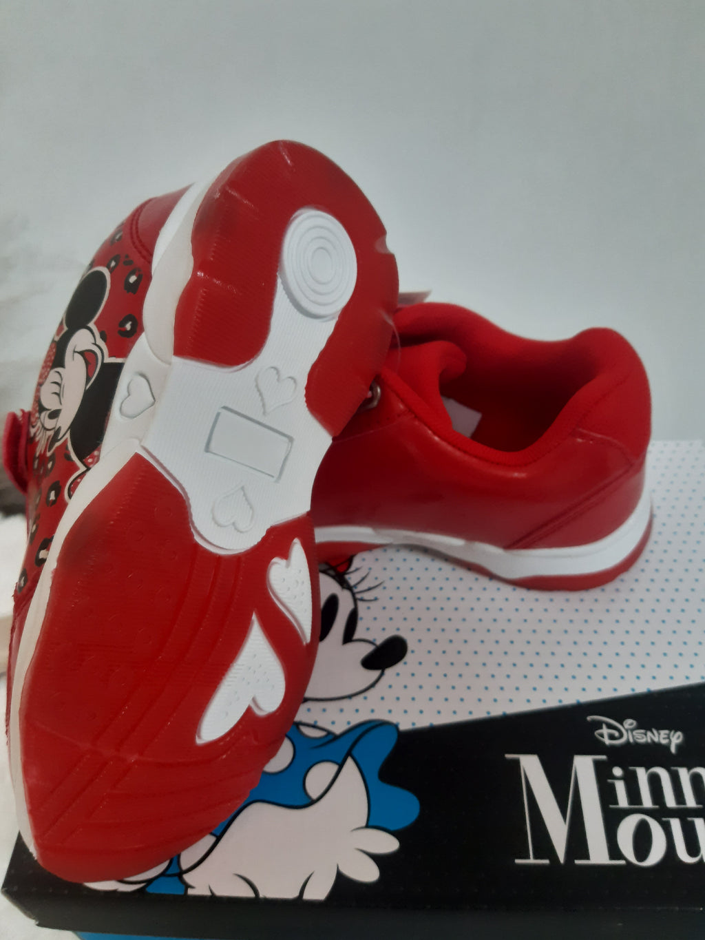 Baskets lumineuses Minnie Rouge