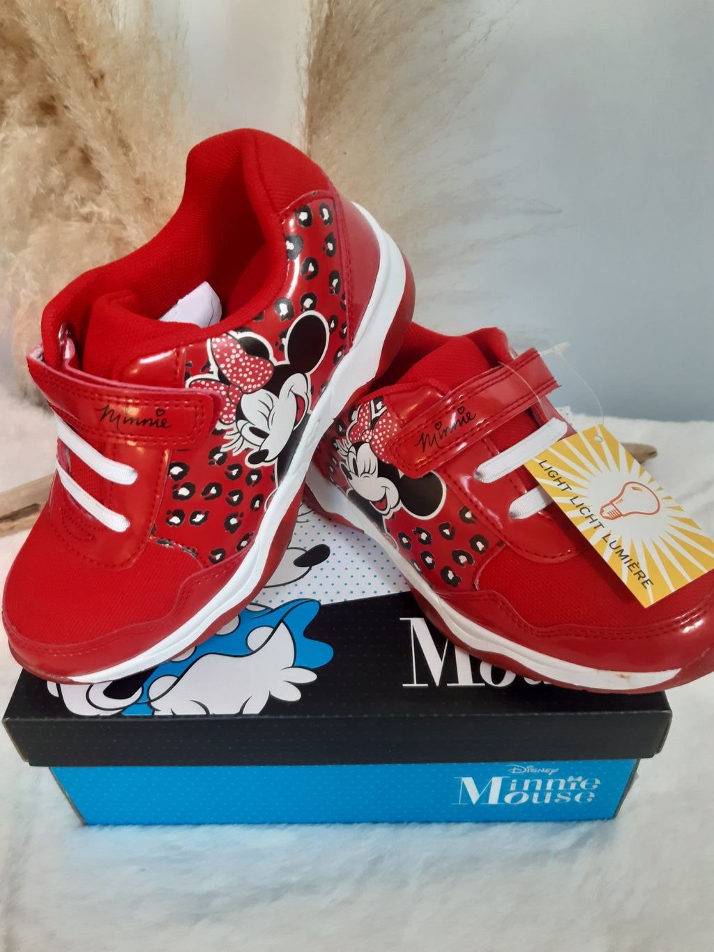 Baskets lumineuses Minnie Rouge
