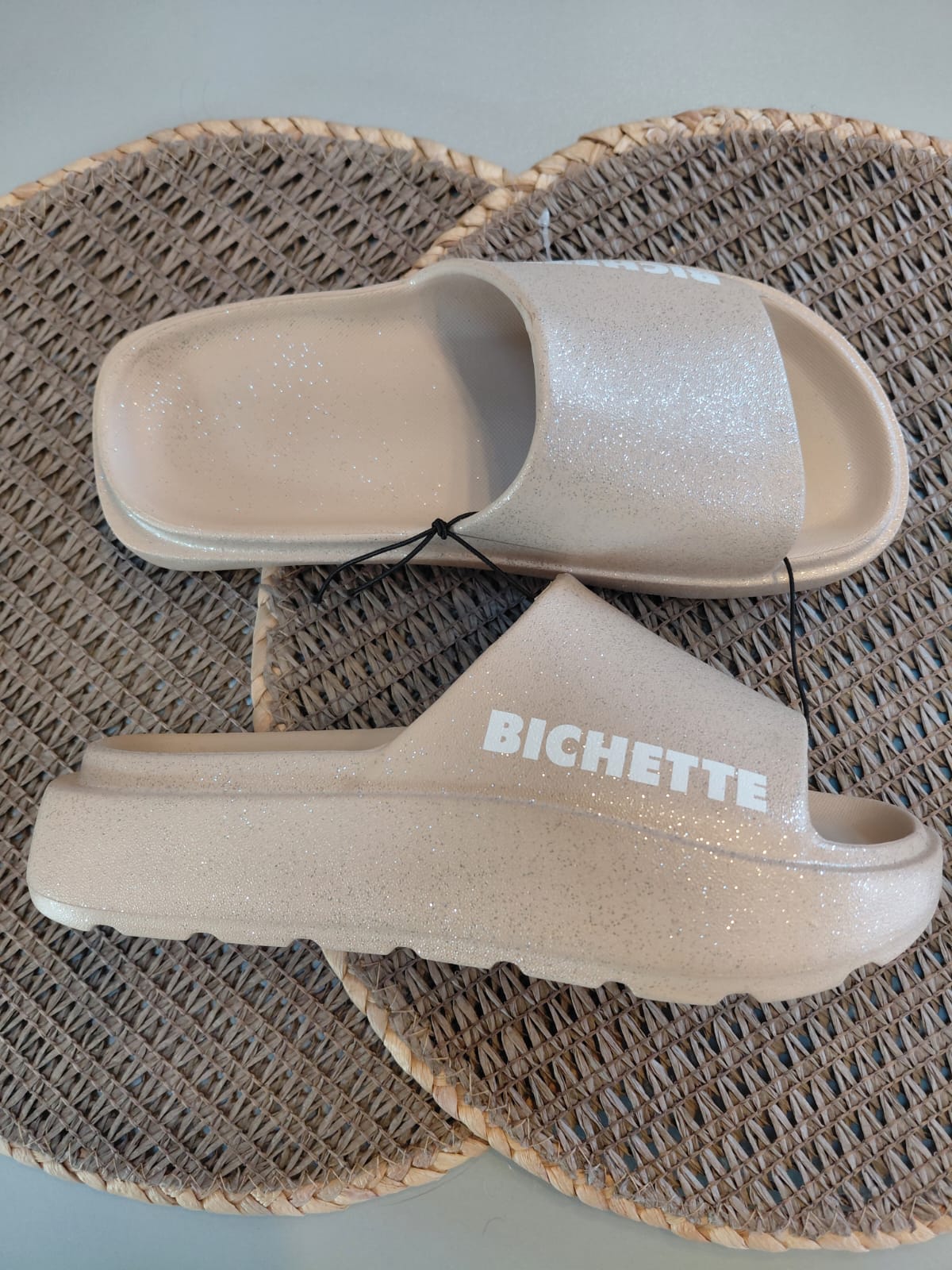 CLAQUETTES MESSAGES A PAILLETTES