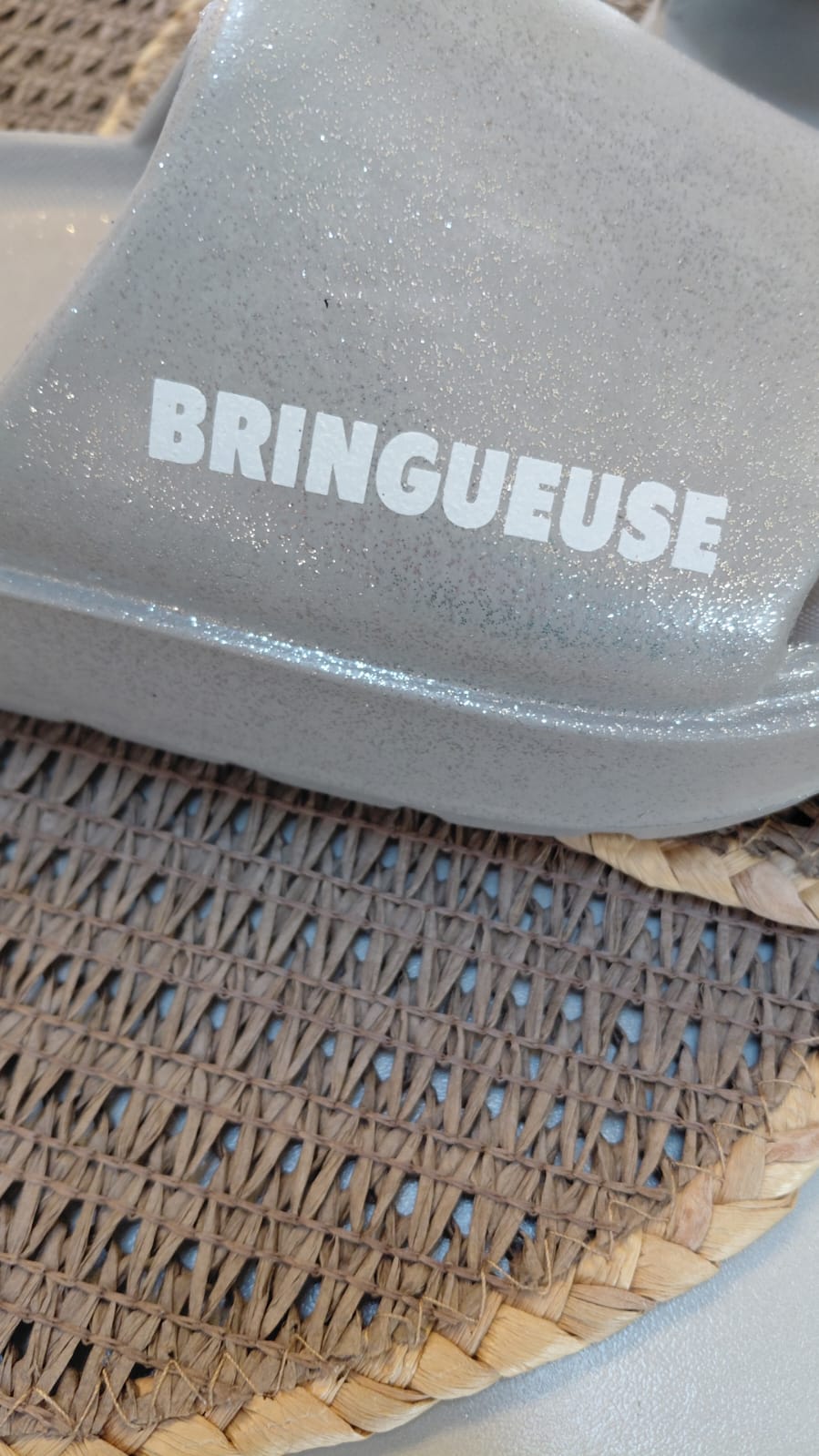 CLAQUETTES MESSAGES A PAILLETTES