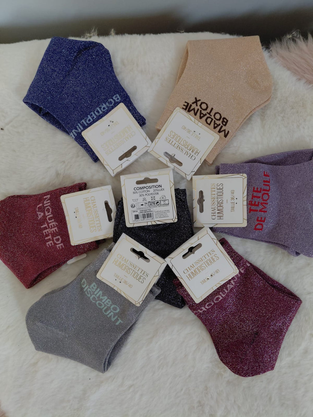 Chaussettes à paillettes