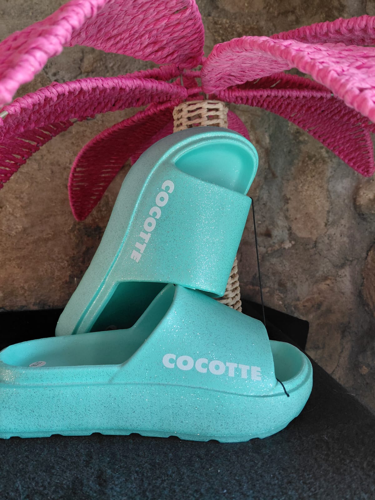 CLAQUETTES MESSAGES A PAILLETTES