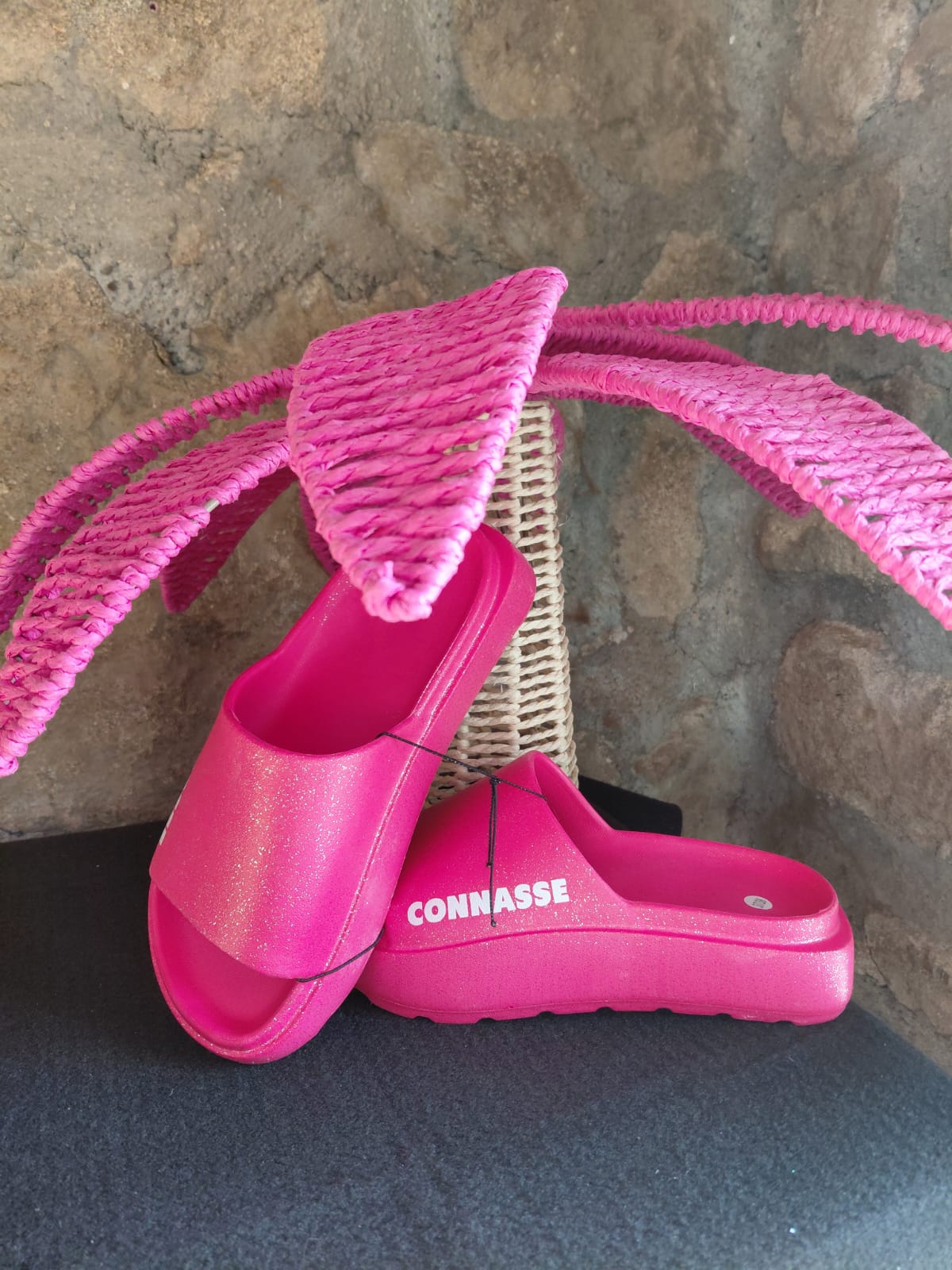 CLAQUETTES MESSAGES A PAILLETTES