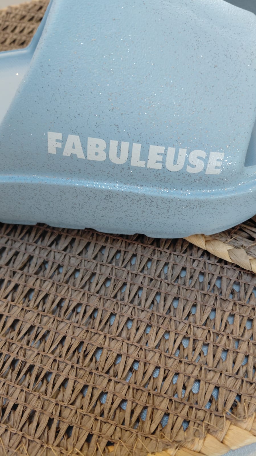 CLAQUETTES MESSAGES A PAILLETTES