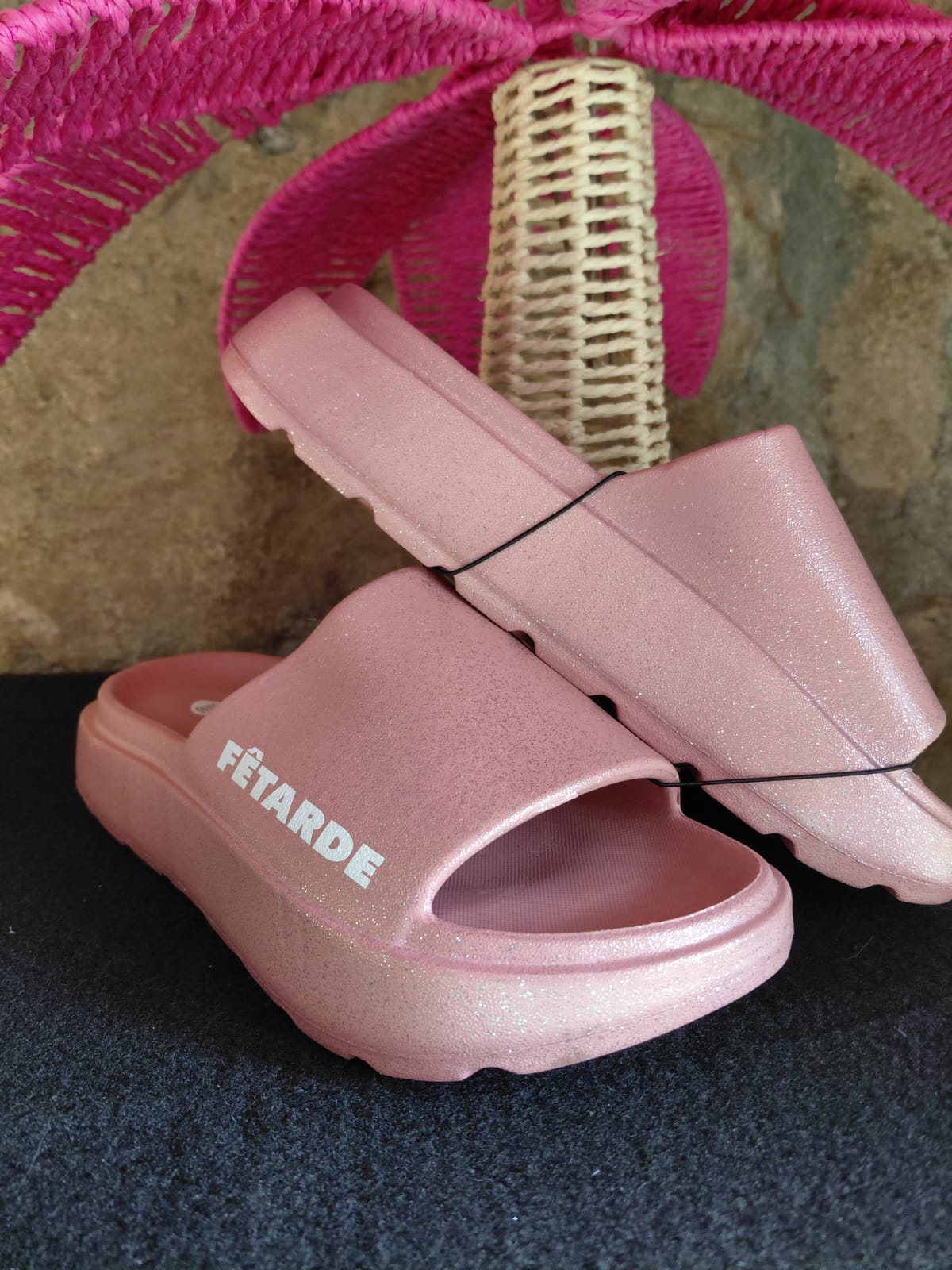 CLAQUETTES MESSAGES A PAILLETTES