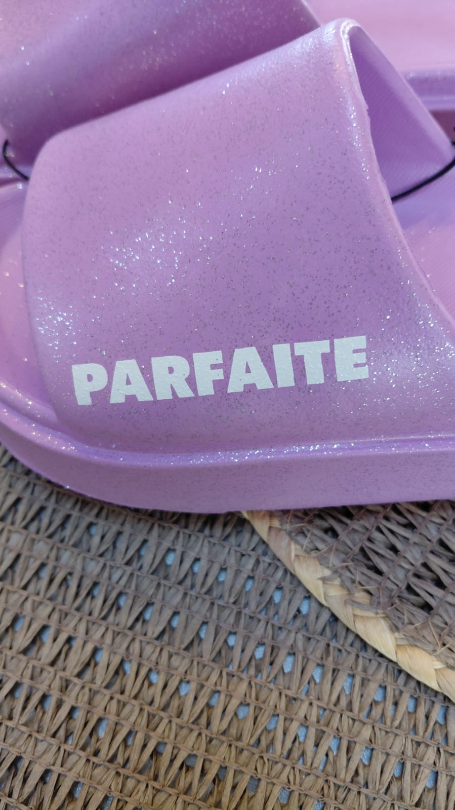 CLAQUETTES MESSAGES A PAILLETTES