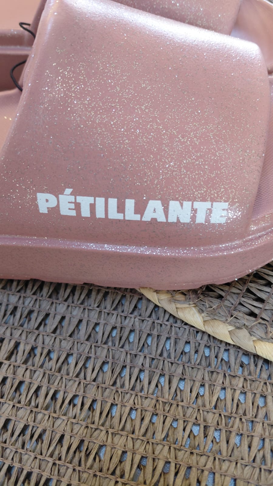 CLAQUETTES MESSAGES A PAILLETTES