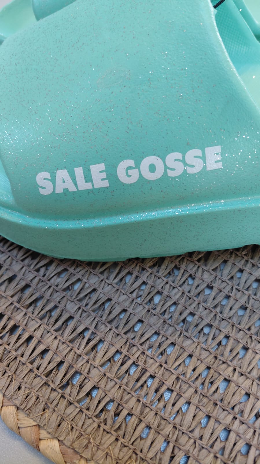 CLAQUETTES MESSAGES A PAILLETTES