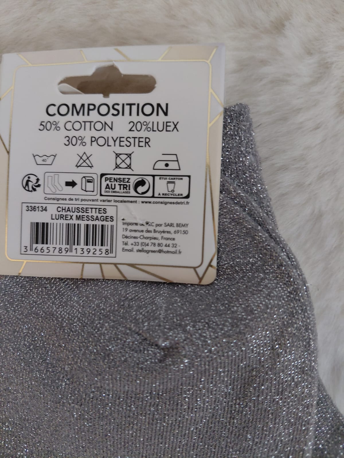 Chaussettes à paillettes