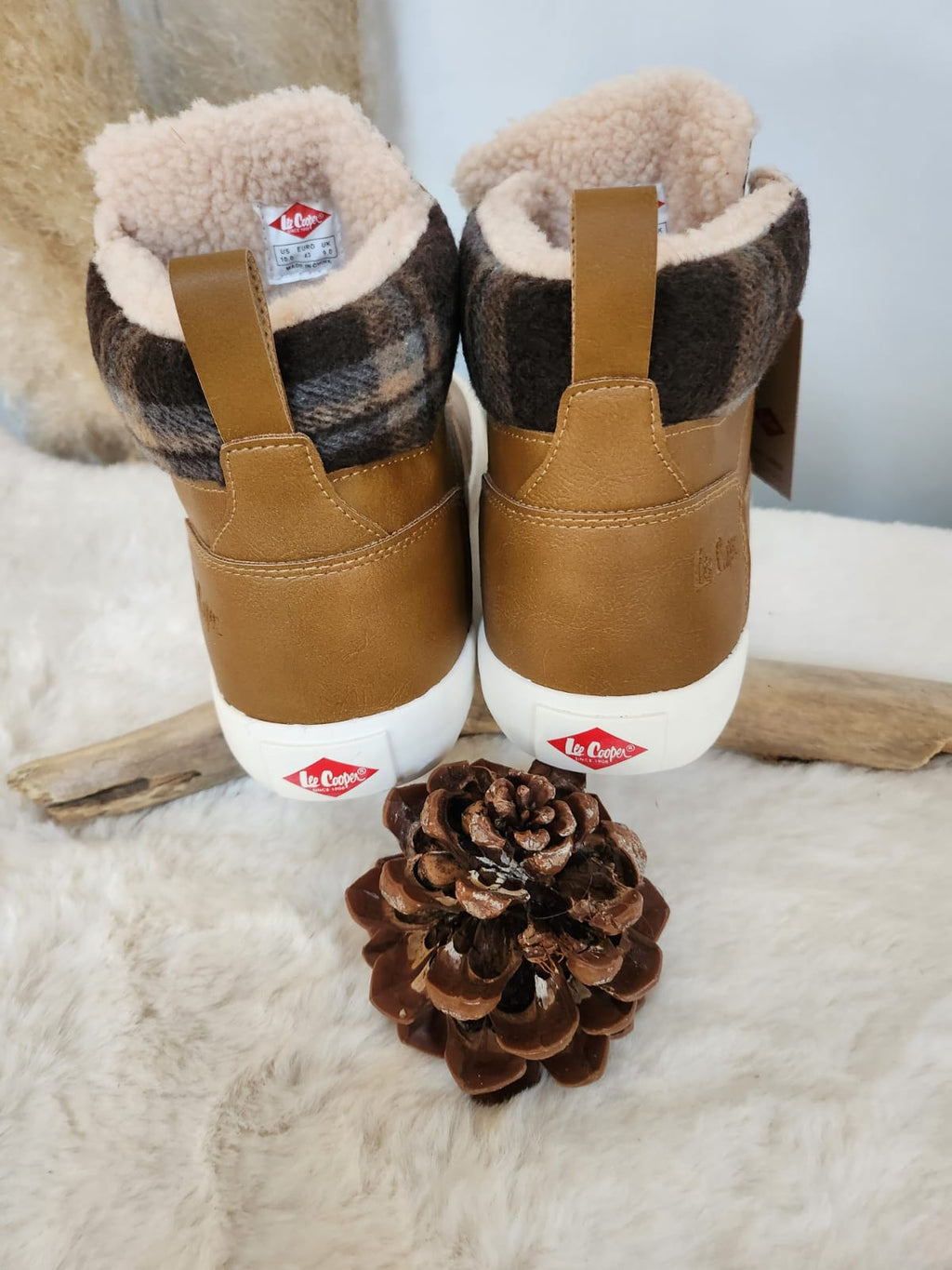 Baskets montantes Lee Cooper Camel Enfants