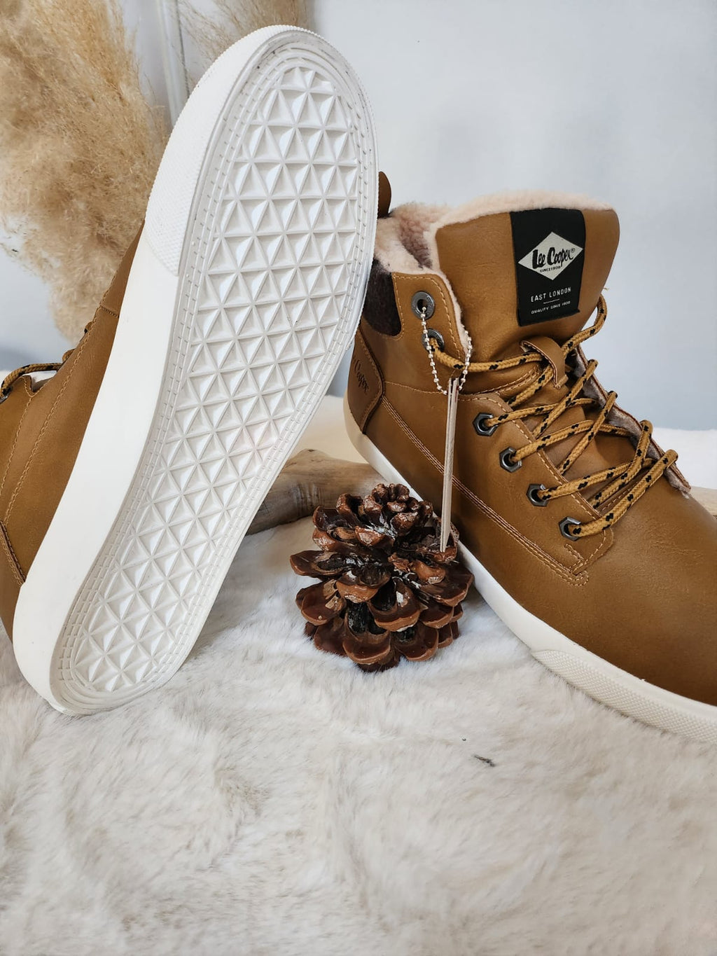 Baskets montantes Lee Cooper Camel Enfants