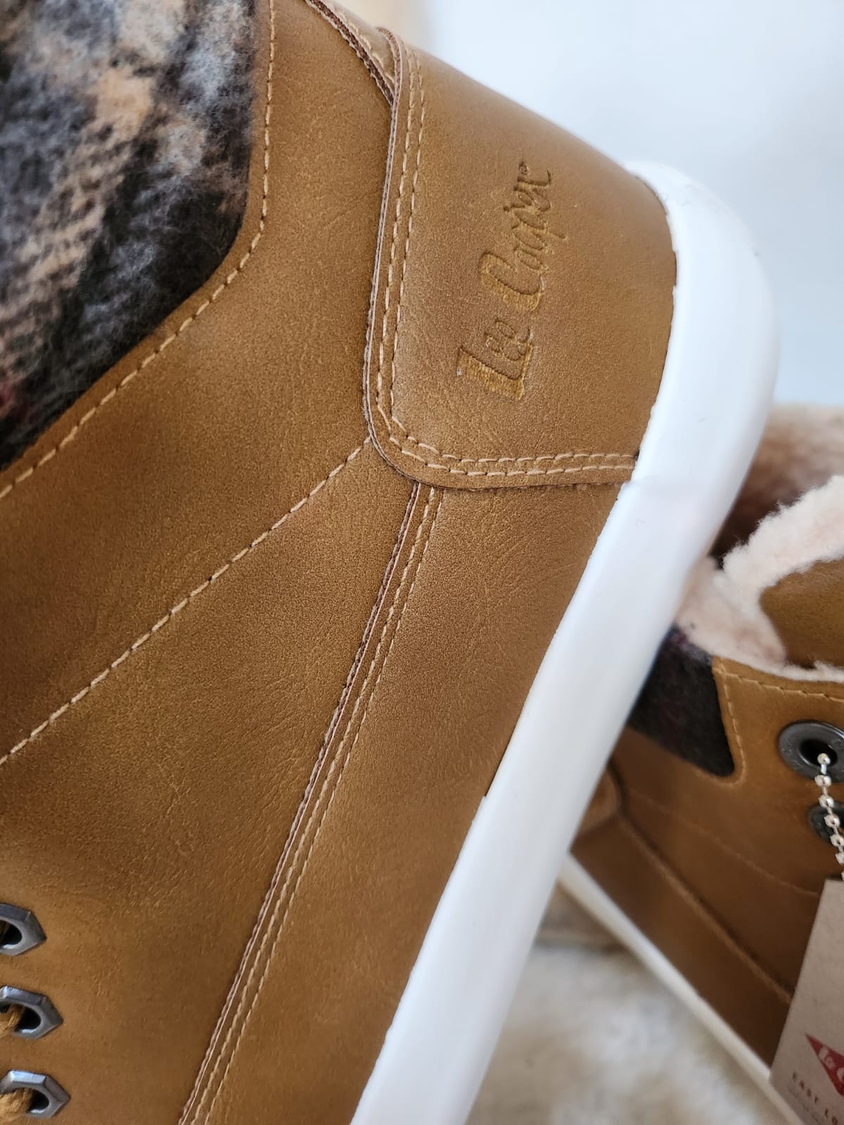 Baskets montantes Lee Cooper Camel