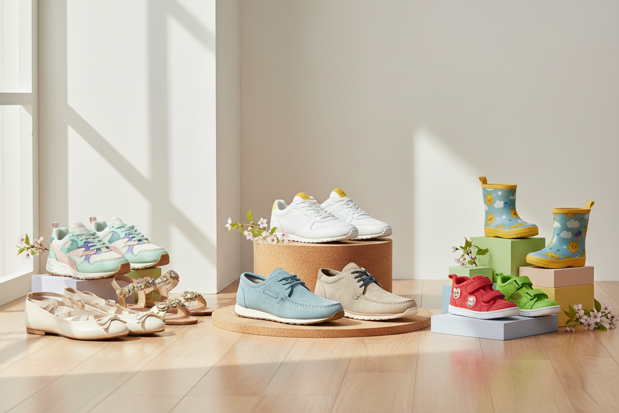 nouvelle collection chaussures printemps, homme, femme enfant